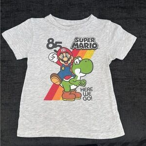 Nintendo Super Mario Gray Kids T-Shirt